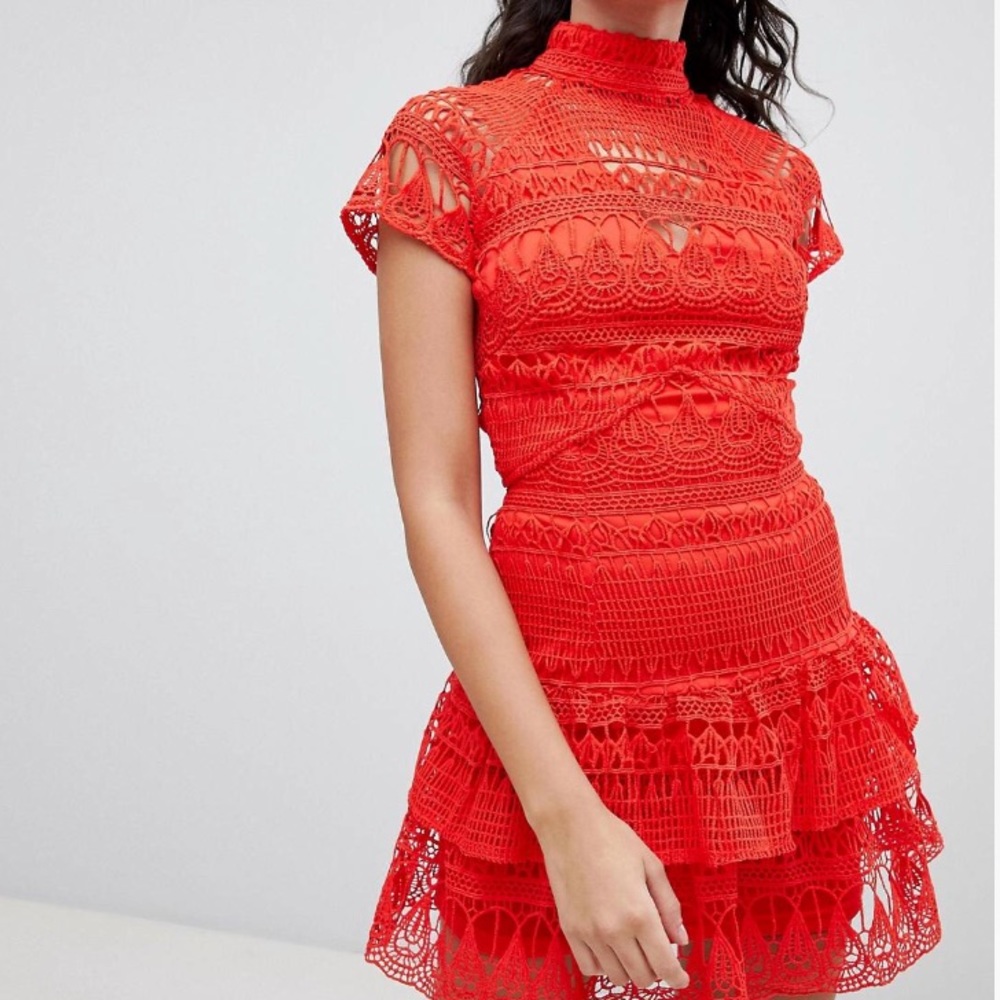 Red ASOS Design Holiday / Party Dress